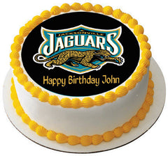 Jacksonville Jaguars (Nr2) - Edible Birthday Cake Topper OR Cupcake Topper, Decor