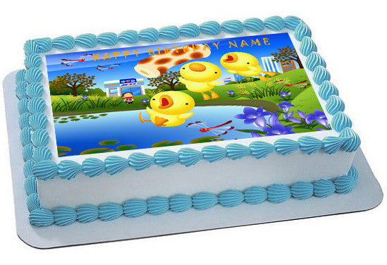 Japanese Edible Birthday Cake Topper OR Cupcake Topper, Decor - Edible Prints On Cake (Edible Cake &Cupcake Topper)