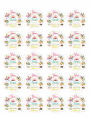 Kids Birthday - Edible Cake Topper, Cupcake Toppers, Strips