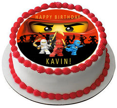 Lego Ninjago (Nr2) - Edible Cake Topper OR Cupcake Topper