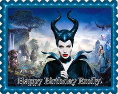 Maleficent 2 Edible Birthday Cake Topper OR Cupcake Topper, Decor - Edible Prints On Cake (Edible Cake &Cupcake Topper)