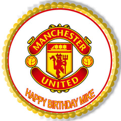Manchester United - Edible Cake Topper OR Cupcake Topper, Decor