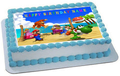 Mario Party - Edible Cake Topper OR Cupcake Topper, Decor