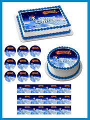 Christmas 3 Edible Birthday Cake Topper OR Cupcake Topper, Decor - Edible Prints On Cake (Edible Cake &Cupcake Topper)