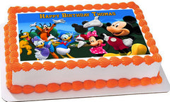 Mickey Mouse Clubhouse 4 Edible Birthday Cake Topper OR Cupcake Topper, Decor - Edible Prints On Cake (Edible Cake &Cupcake Topper)