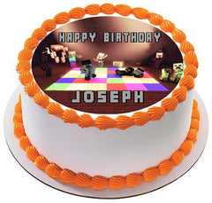 Minecraft Disco - Edible Cake Topper OR Cupcake Topper, Decor