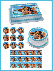 Moana (Nr3) - Edible Birthday Cake Topper OR Cupcake Topper, Decor