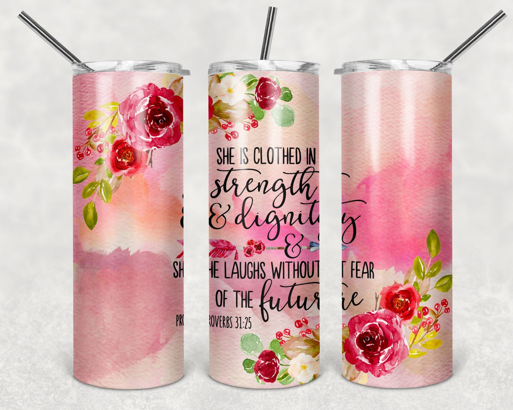 Religious Sublimation Tumbler, Bible Verse 20oz Skinny Tumbler with Lid and  Straw, Insulated Skinny Tumbler, 20 oz Water Cup