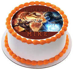 Mortal Kombat 2 Edible Birthday Cake Topper OR Cupcake Topper, Decor - Edible Prints On Cake (Edible Cake &Cupcake Topper)
