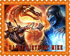 Mortal Kombat 2 Edible Birthday Cake Topper OR Cupcake Topper, Decor - Edible Prints On Cake (Edible Cake &Cupcake Topper)