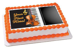 Music Instruments - Edible Cake Topper, Cupcake Toppers, Strips