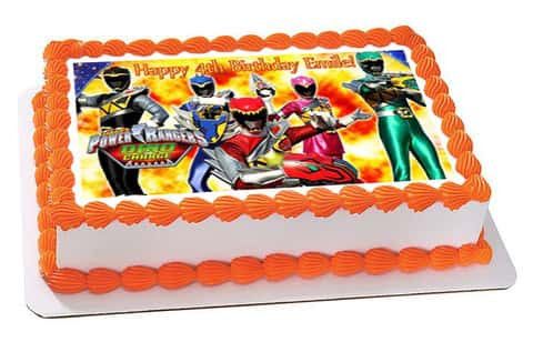 Power Rangers Dino Charge - Edible Cake Topper OR Cupcake Topper, Decor