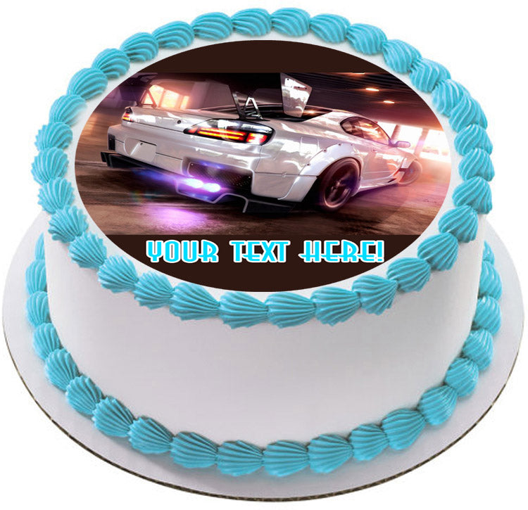 Need For Speed - Edible Cake Topper, Cupcake Toppers, Strips