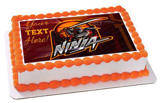 Ninja (Nr2) - Edible Cake Topper, Cupcake Toppers, Strips