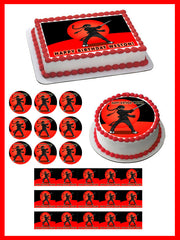 Ninja - Edible Birthday Cake Topper OR Cupcake Topper, Decor