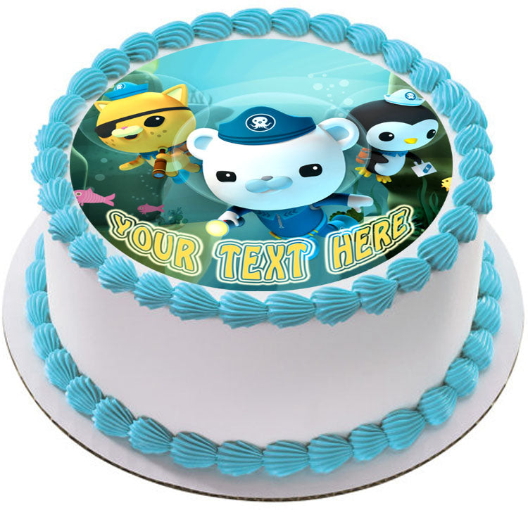 8Pcs / Set Octonauts Action Figures Toys Birthday Gift + Seabed animals  (24pcs) cake decoration toppers + 1PC Cake Decor Flag - AliExpress