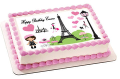 Paris - Edible Cake Topper OR Cupcake Topper, Decor