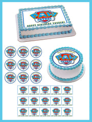 Paw Patrol (Nr4) - Edible Cake Topper OR Cupcake Topper, Decor