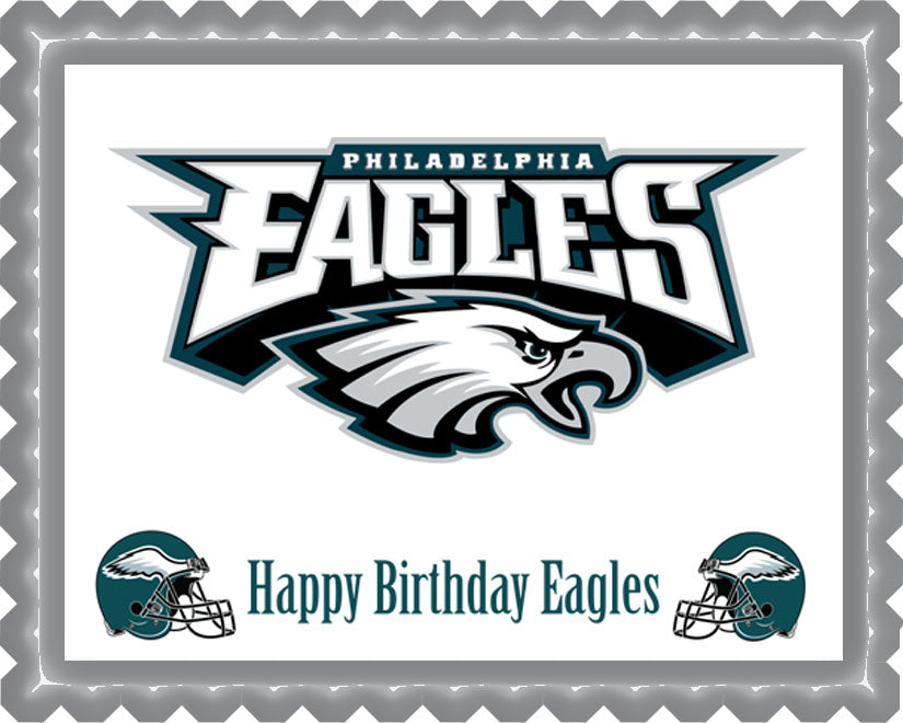 Philadelphia Eagles - Edible Cake Topper OR Cupcake Topper, Decor