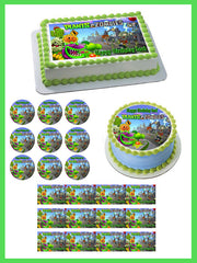 Plants vs Zombies - Edible Cake Topper OR Cupcake Topper, Decor