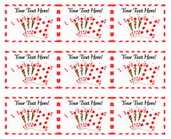 Playing Poker Cards II - Edible Cake Topper, Cupcake Toppers, Strips