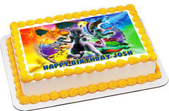Pokemon Stadium Edible Birthday Cake Topper OR Cupcake Topper, Decor - Edible Prints On Cake (Edible Cake &Cupcake Topper)