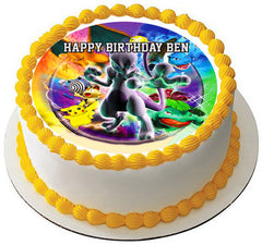 Pokemon Stadium Edible Birthday Cake Topper OR Cupcake Topper, Decor - Edible Prints On Cake (Edible Cake &Cupcake Topper)