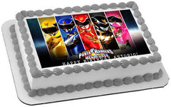 Power Rangers Megaforce Edible Birthday Cake Topper OR Cupcake Topper, Decor - Edible Prints On Cake (Edible Cake &Cupcake Topper)