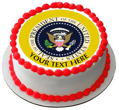 President Seal - Edible Cake Topper, Cupcake Toppers, Strips