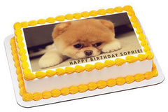 Puppy 1 Edible Birthday Cake Topper OR Cupcake Topper, Decor - Edible Prints On Cake (Edible Cake &Cupcake Topper)