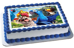 Rio Edible Birthday Cake Topper OR Cupcake Topper, Decor - Edible Prints On Cake (Edible Cake &Cupcake Topper)
