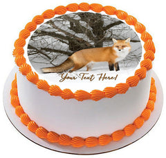 Red Fox - Edible Cake Topper, Cupcake Toppers, Strips