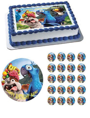 Rio Edible Birthday Cake Topper OR Cupcake Topper, Decor - Edible Prints On Cake (Edible Cake &Cupcake Topper)
