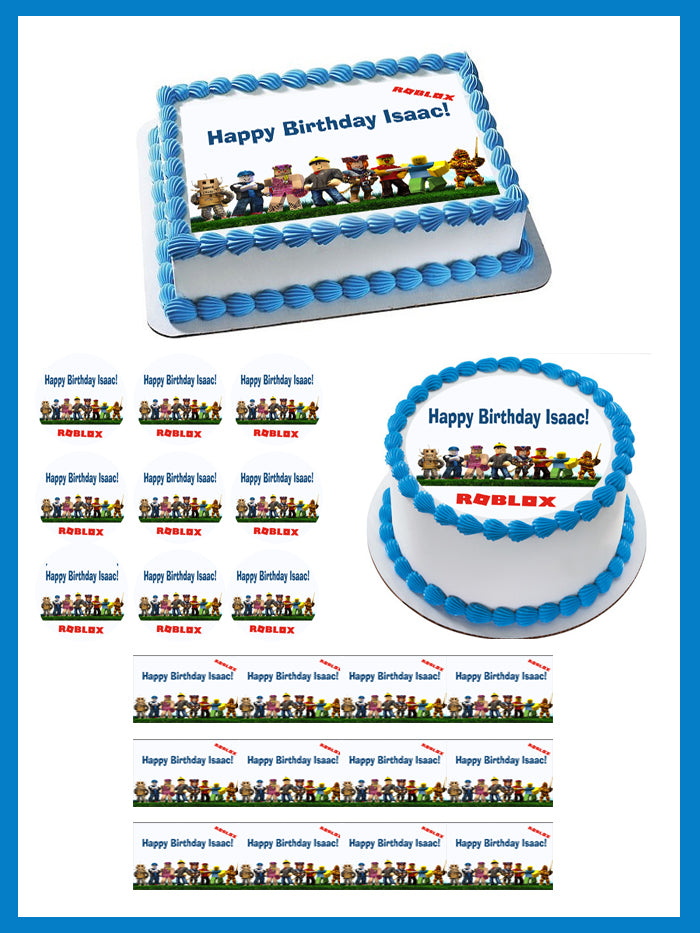 Roblox Cake Topper Roblox Party 