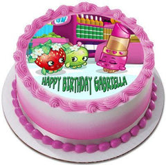 SHOPKINS 1 Edible Birthday Cake Topper OR Cupcake Topper, Decor - Edible Prints On Cake (Edible Cake &Cupcake Topper)