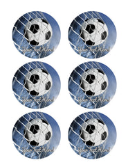 Soccer Ball (Nr2) - Edible Cake Topper, Cupcake Toppers, Strips