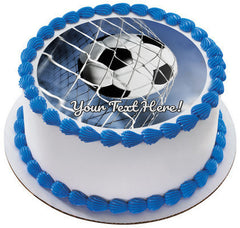 Soccer Ball (Nr2) - Edible Cake Topper, Cupcake Toppers, Strips