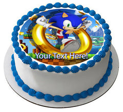 Sonic the Hedgehog - Edible Cake Topper, Cupcake Toppers, Strips