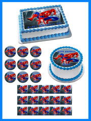 SPIDERMAN - Edible Cake Topper OR Cupcake Topper, Decor