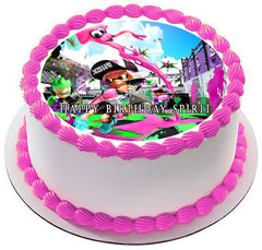 Splatoon (Nr2) - Edible Cake Topper OR Cupcake Topper, Decor