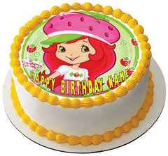 Strawberry Shortcake -Edible Cake Topper OR Cupcake Topper, Decor