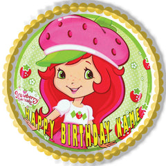 Strawberry Shortcake -Edible Cake Topper OR Cupcake Topper, Decor
