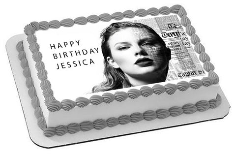 Taylor Swift (Nr2) - Edible Cake Topper OR Cupcake Topper, Decor