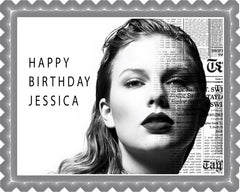 Taylor Swift (Nr2) - Edible Cake Topper OR Cupcake Topper, Decor