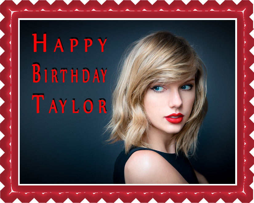 Taylor Swift - Edible Cake Topper OR Cupcake Topper, Decor