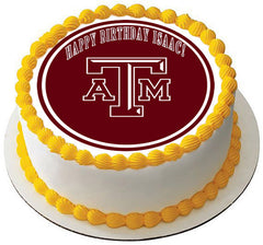 Texas A&M University - Edible Cake Topper OR Cupcake Topper, Decor