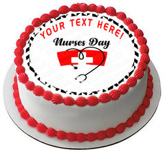 Thank You Nurses Covid-19 - Edible Cake Topper, Cupcake Toppers, Strips