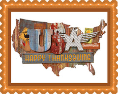 Thanksgiving American Folk - Edible Cake Topper, Cupcake Toppers, Strips