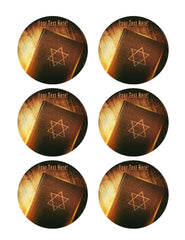 The Book of Judaism - Edible Cake Topper, Cupcake Toppers, Strips