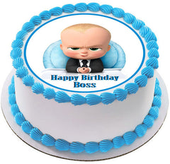 The Boss Baby - Edible Birthday Cake Topper OR Cupcake Topper, Decor